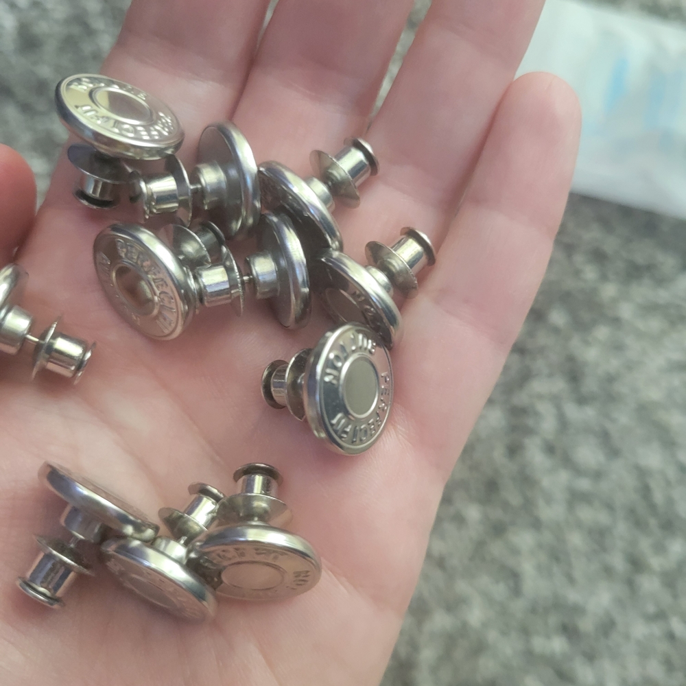 Silver Snap Fasteners